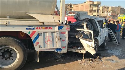  التصريح بدفن 4 جثامين ضحايا حادث الطريق الصحراوي بالبحيرة