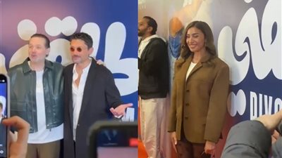 دينا الشربيني وكريم محمود عبد العزيز    