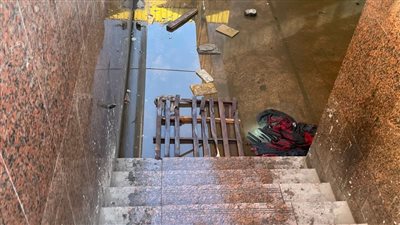 جانب من المشهد بنفق وادي النيل