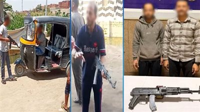 مشاهد تمثيلية من 2023.. الداخلية تكشف تفاصيل استيقاف شخص يحمل سلاحًا ناريًا لتوك توك بالصف