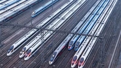 الصين تسجل رقمًا قياسيًا جديدًا في شبكة القطارات فائقة السرعة بعد افتتاح خط شيان