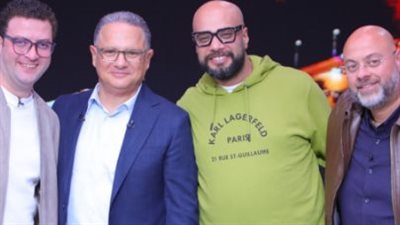 لقطات من كواليس حلقة حاتم صلاح ومعتز التوني ببرنامج يحدث في مصر| صور