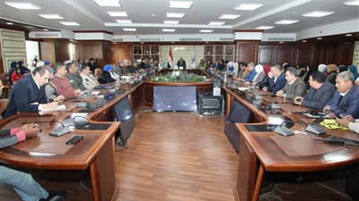 بحث مستجدات تنمية عدة قرى بمحافظة بني سويف 