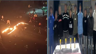 مواد قابلة للاشتعال وأسلاك ألومنيوم.. القبض على 10 أشخاص أضرموا النيران بأحد شوارع الإسكندرية احتفالا برأس السنة 