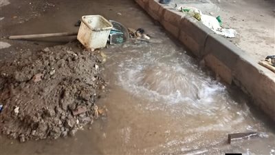 السيطرة على انفجار ماسورة مياه في الباجور بالمنوفية