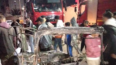 بسبب عقب سيجارة.. تفحم محلين بمنطقة المندرة في الإسكندرية