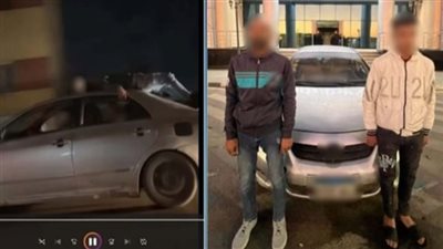 التحقيق مع شخصين بتهمة استلقاء أحدهما أعلى سيارة حال سيرها والتعدي على آخر بالجيزة