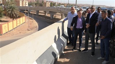 للحفاظ على المواطنين من الحوادث المتكررة.. محافظ أسوان يتفقد موقع إنشاء كوبرى للمشاة بمزلقان كيما