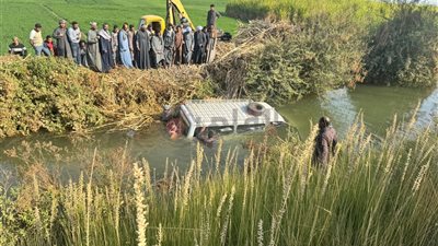 دون إصابات.. انتشال سيارة ميكروباص من داخل ترعة بقنا