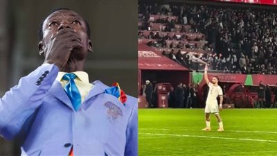 جدل واسع بعد سخرية اللاعب محمد عمورة من مشجع جسّد شخصية لومومبا عقب مباراة الكونغو