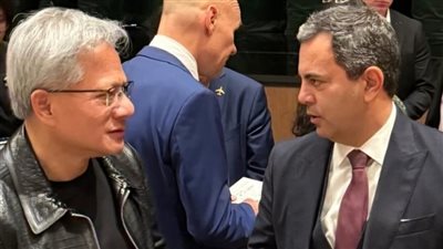 تامر وجيه يلتقي جنسن هوانج رئيس إنفيديا أكبر شركة في العالم