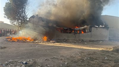 حريق مخزن على مساحة 600 متر في أبو النمرس بالجيزة دون إصابات