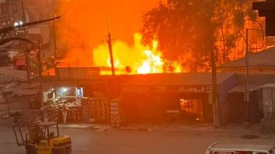 حريق هائل في أشجار النخيل بمحيط الإدارة الزراعية بالمحلة.. والحماية المدنية تدفع بـ 5 سيارات إطفاء