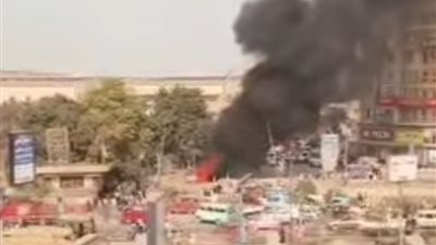 السيطرة على حريق في سيارة بمزلقان روز اليوسف بقليوب دون إصابات