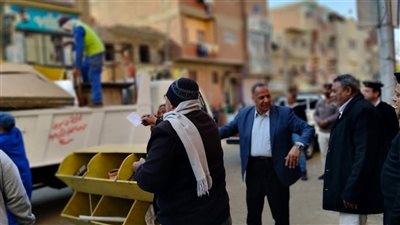 رفع 277 حالة إشغال وتحرير 7 محاضر بيئية خلال حملة مكبرة بمدينة سمسطا في بني سويف