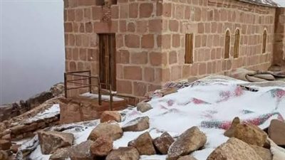 استمرار موجة الصقيع على سانت كاترين.. ودرجة الحرارة الصغرى تصل إلى 0°