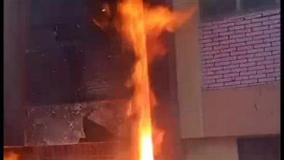 اندلاع حريق بمدرسة يوسف السباعي بميت عقبة في الجيزة