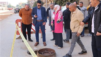 رئيس مياه القليوبية يتابع تنفيذ عداية نفقية بالقناطر الخيرية لحل مشكلة ضعف المياه