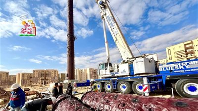 جهاز حدائق العاصمة يبدأ في إنشاء برج تقوية المحمول لتغطية كاملة لمنطقة الندي بحي الأمل