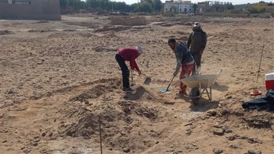 جولة ميدانية لقيادات الآثار لمتابعة أعمال الحفائر بموقع الناضورة في الوادي الجديد | صور 