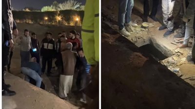 استخراج جثمان صغير سقط داخل بالوعة بجوار حي الأشجار بـ 6 أكتوبر