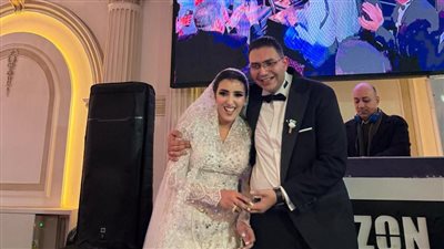  وسط احتفال أسر العروسين.. حفل زفاف البطلة الأولمبية جيانا فاروق