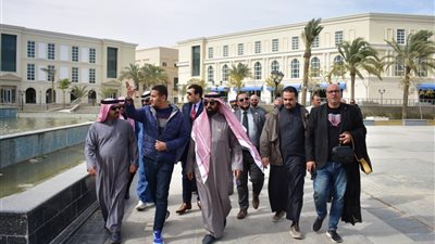 وفد من المجلس الأعلى للاقتصاد العربي الإفريقي يزور العلمين لبحث سبل التعاون والفرص الاستثمارية