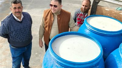 حملة تموينية ببني سويف تضبط 1400 لتر ألبان غير صالحة و1480 لتر سولار 