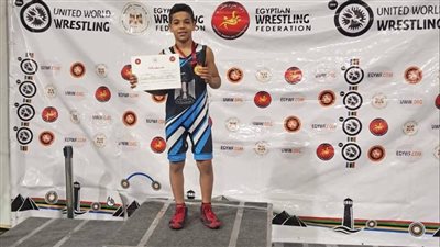 ابن أسيوط اللاعب كريم وليد عبد الرحمن يفوز بذهبية بطولة الجمهورية للمصارعة للبراعم