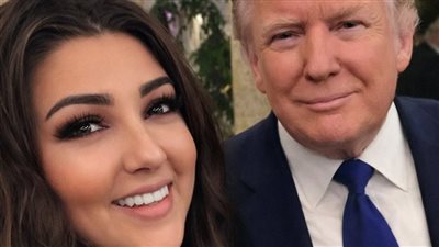 ترامب وإعلامية لبنانية