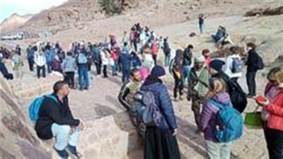 680 سائحًا يزورون مدينة سانت كاترين اليوم