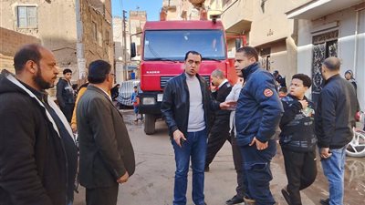 الحماية المدنية تسيطر على حريق في عزبة المغربي بالمنوفية