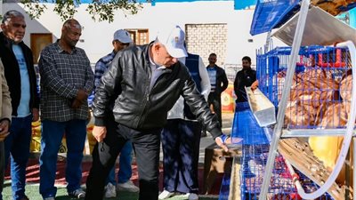 توزيع بطاريات دواجن ومشروعات تربية النعام لدعم الأمن الغذائي بالفرافرة