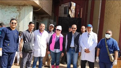 قافلة طبية بيطرية متكاملة لعلاج الماشية بقرية العونة في ساحل سليم بأسيوط