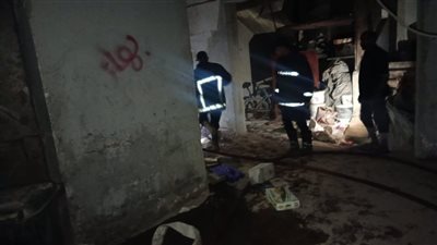 إصابة عامل في حريق بمطعم بأسيوط