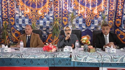 عقب مشاركتها بالإفطار الرمضاني.. محافظ الوادي الجديد تلتقي المواطنين بمركز شباب الشيخ والي