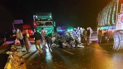 مصرع شاب وإصابة آخر في تصادم على طريق الداخلة–شرق العوينات بالوادى الجديد