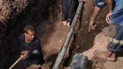 محافظ أسوان يوجه بالوقوف على أسباب انقطاع مياه الشرب بالمرور.. والشركة: إعادة ضخ المياه بعد إصلاح الكسر بالخط العمومي