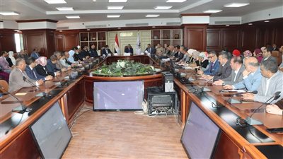 محافظ بني سويف يناقش مع المجلس التنفيذي آليات تنفيذ إجراءات الحكومة لترشيد الإنفاق والاستهلاك