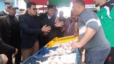 ضبط كميات كبيرة من الدواجن الفاسدة خلال جولة مفاجئة لنائب محافظ مطروح