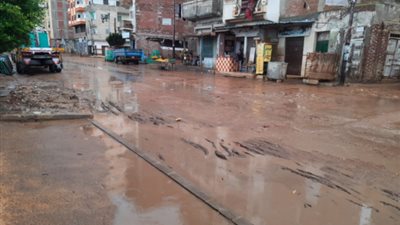 لليوم الثاني.. أمطار غزيرة على مراكز ومدن البحيرة (صور وفيديو)