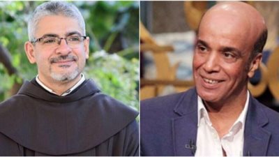 بطرس دانيال يحضر عرض “صباحية مباركة”.. وسليمان عيد: “شرفتنا” (فيديو)