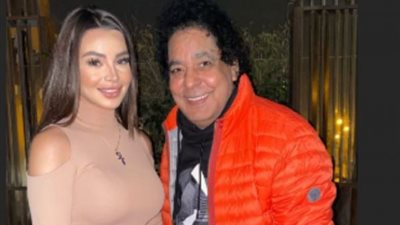 الكينج محمد منير بوزن زائد في أحدث ظهور له مع جوهرة (صور)