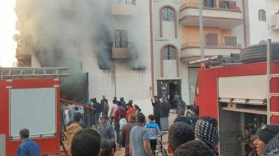 وفاة وإصابة طفلتين بحريق عقار بشبرا الخيمة