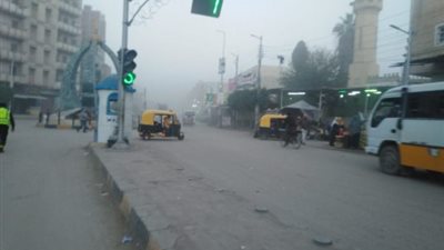 شبورة مائية كثيفة تحجب الرؤية بطرق كفر الشيخ (صور)