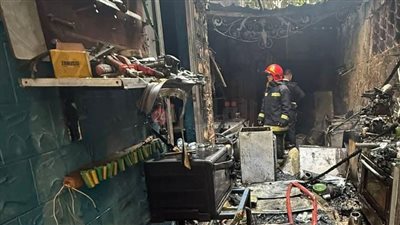 السيطرة على حريق ورشة صيانة أجهزة في العجمي بالإسكندرية