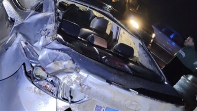 بينهم أطفال.. إصابة 6 أشخاص في حادث انقلاب سيارة ملاكي بالبحيرة
