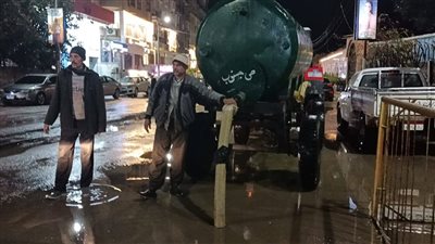 استمرار الحملات الليلية في كفر الشيخ لكسح مياه الأمطار ورفع آثار الطقس السيئ