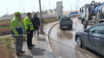 مياه الشرب بالجيزة: تعامل فوري مع تجمعات مياه الأمطار ورفع درجة الاستعداد القصوى