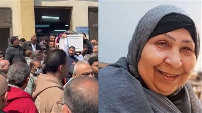 بكاء الأسرة.. لقطات من جنازة فاطمة كشري |صور
